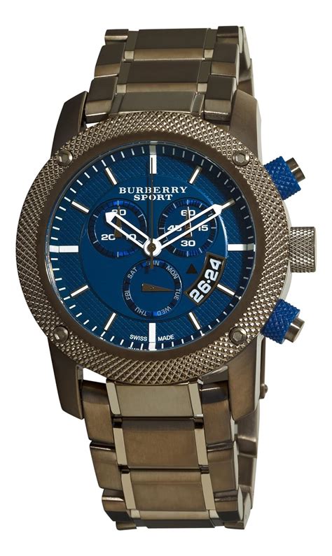 burberry sport day-date chrono manilla|Burberry Men's BU7718 Sport Chrono Blue Chronograph Dial Watch.